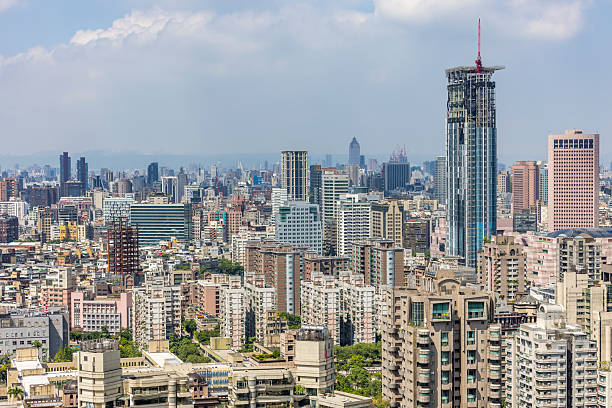 modern skyline of taipei city in taiwan.