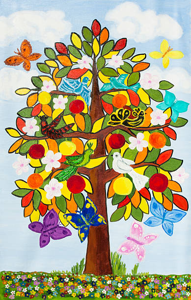 istock Tree of Life oil painting on canvas 2244650909