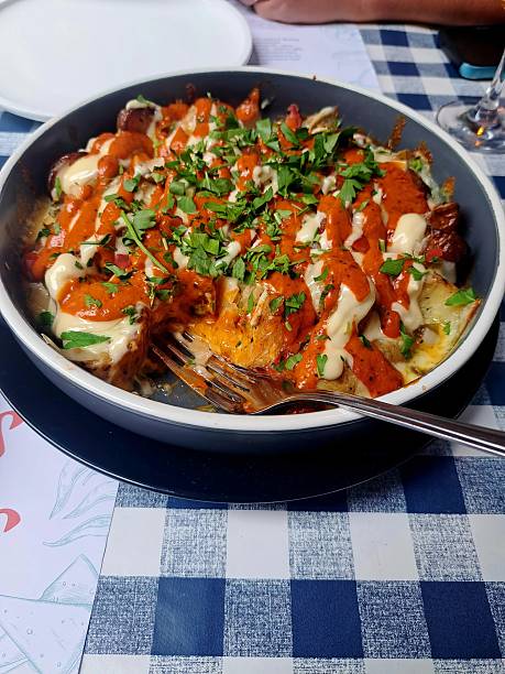 A delicious tomato and mozzarella potato gratin