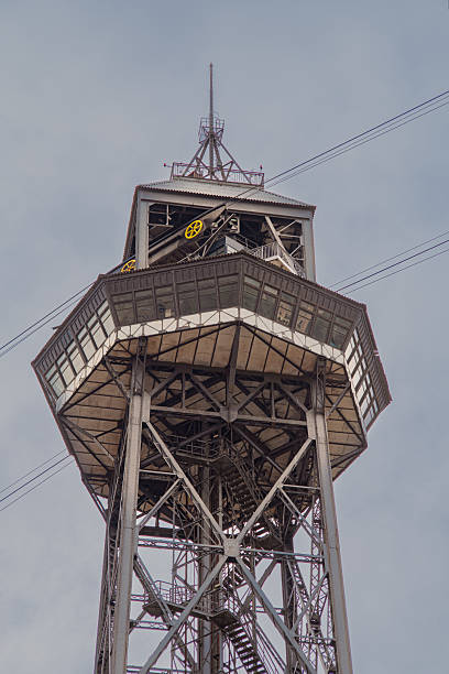 istock Montjuic cable car tower in Barcelona 2244657902