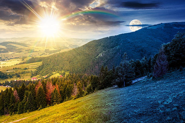 istock mountain landscape of under blue sky with clouds 2244658587