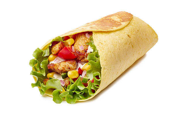 istock Enjoy a Delicious Wrap filled with Grilled Chicken and an Array of Fresh Vegetables 2244662826