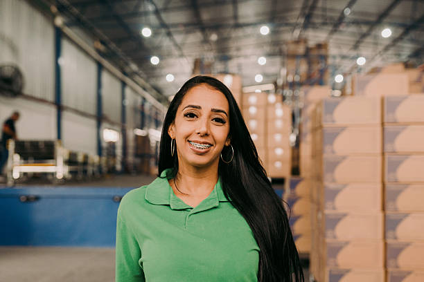 istock Happy employee at logistics warehouse 2244662876