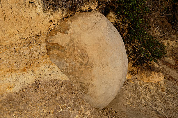 Moeraki's round boulders are formed through the geological process called calcite concretion