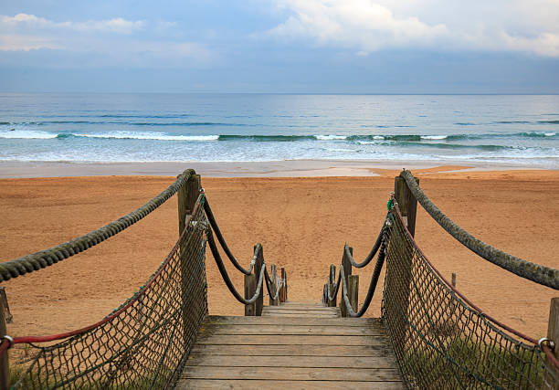 istock Footbridge to the quiet beach 2244678712
