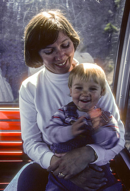 istock Banff NP - Mother & Son on Cable Car - 1989 2244680805