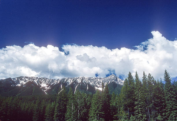 Kootenay Highway - Clouds Above Mountains - 1989