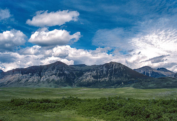 British Columbia - Mountain scenery near Fort Steele - 1989. Scanned from Kodachrome 64 slide.