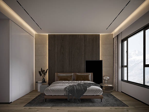 istock 3d render of modern bedroom 2244685026