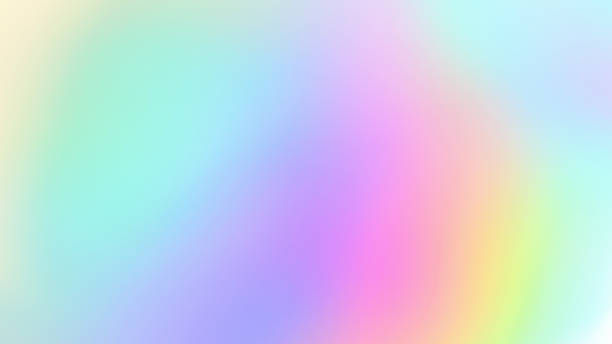 Abstract blur holographic rainbow foil iridescent background