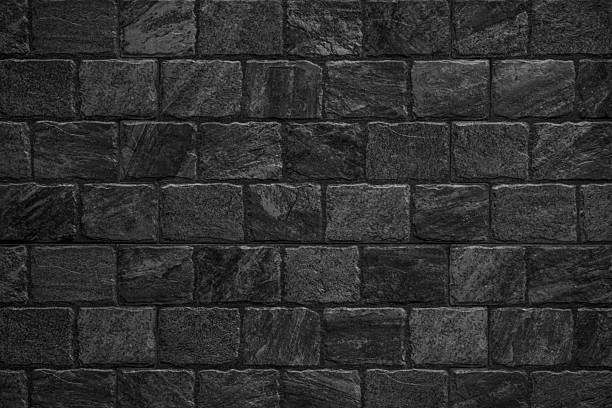 istock Black brick wall texture as background or wallpaper for inserting text. Abstract dark brick wall texture background pattern, Wall brick surface texture. 2244688492