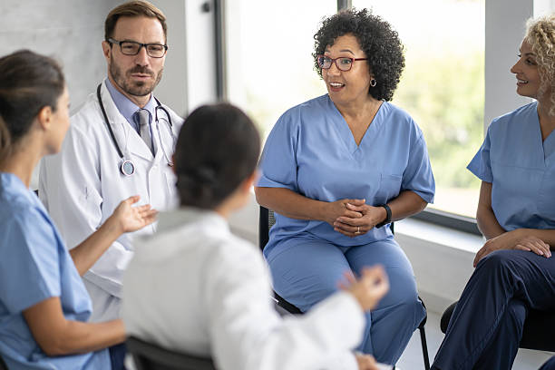 istock Empathetic Healthcare Workers Sharing Ideas and Solutions 2244690129