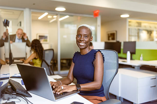 istock Confident Professional Woman Working in a Modern Office 2244690331
