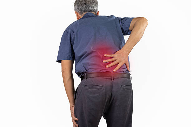 istock Senior man feeling backache because lifting weight box. 2244696500
