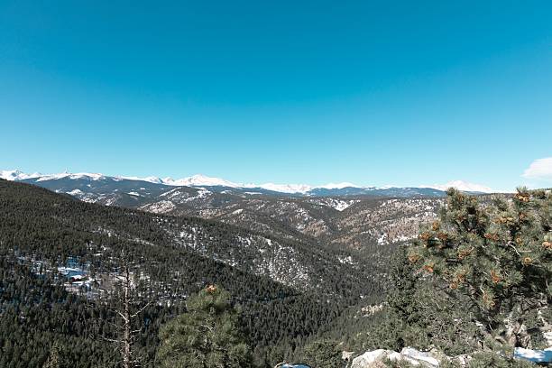 Snowy views from near Gold Hill, Colorado
