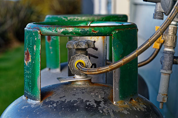 istock Gas tank connections and hoses 2244698924