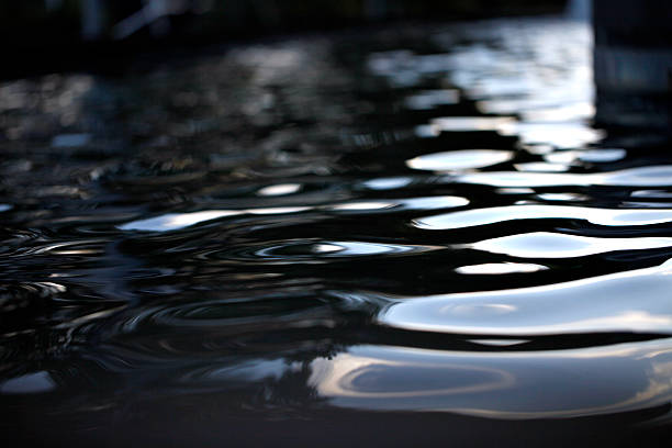 istock Close-up view of rippling water surface with light reflections 2244702578