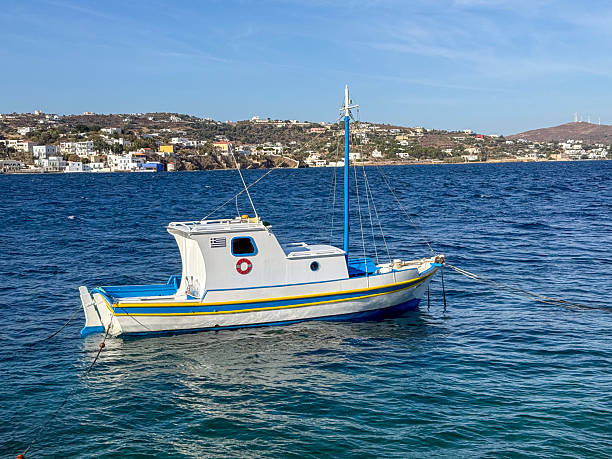 Fisherman boat in Leros Island, Greece