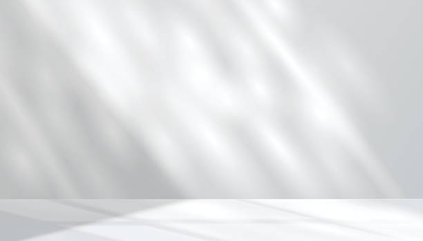 istock Gray background for product display scene presentation with beautiful lights and shadows. Display pedestal mockup minimal scene empty stage for presentation product, stand, showcase, exhibition 2244720112