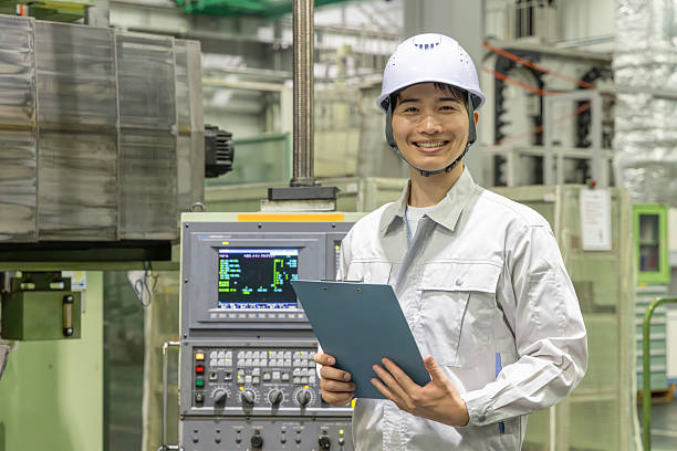 istock Asian man working in a factory 2244724157