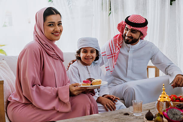 istock Arab family celebrating together and smiling 2244730764