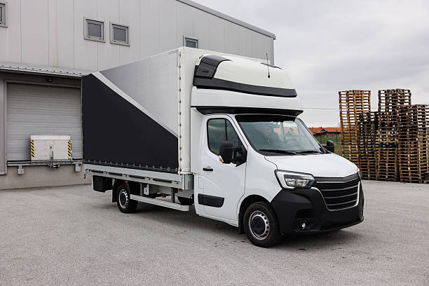 istock Loaded truck in the warehouse grounds 2244732681