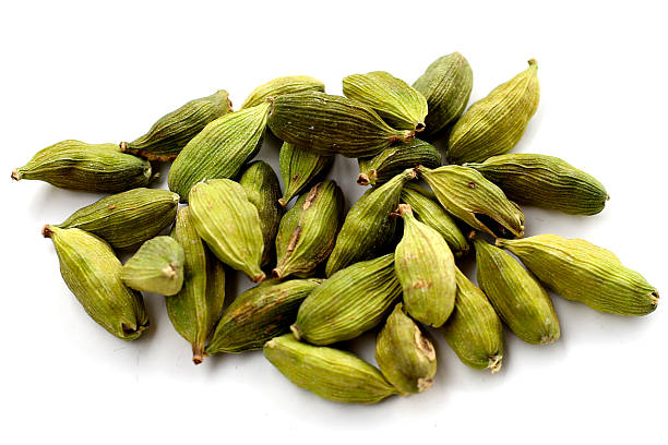istock Green cardamom pods with aromatic and medicinal benefits. 2244734067