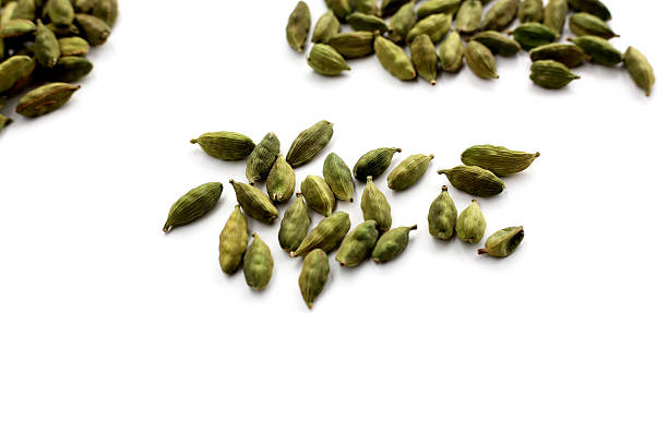istock Green cardamom pods with aromatic and medicinal benefits. 2244736222