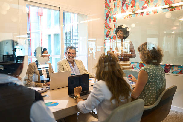 istock Diverse business team collaborating during office meeting 2244736968
