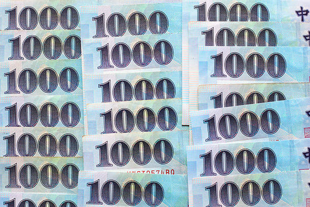 istock Taiwan dollar banknotes, Taiwan Currency 2244739279