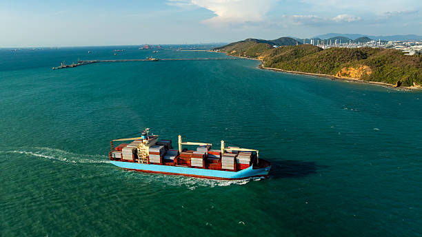 istock shipping logistic, cargo container ship sailing in sea, import export goods and distributing products to dealer and consumers of international asia pacific by container ship Transport in the ocean, 2244740562