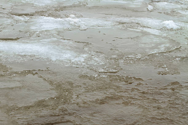 istock Ice structure on a body of water. 2244745307