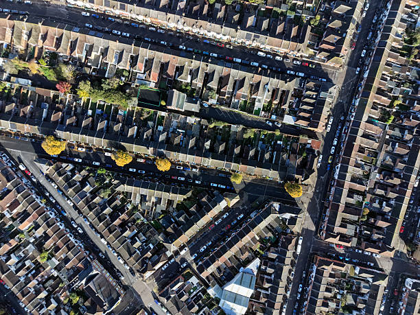 istock Typical residential area of ​​England view from above 2244745556