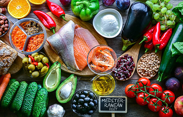 istock Food products representing the Mediterranean diet 2244745962