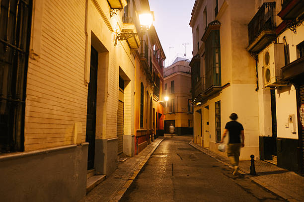 istock Street in Seville at night 2244752095