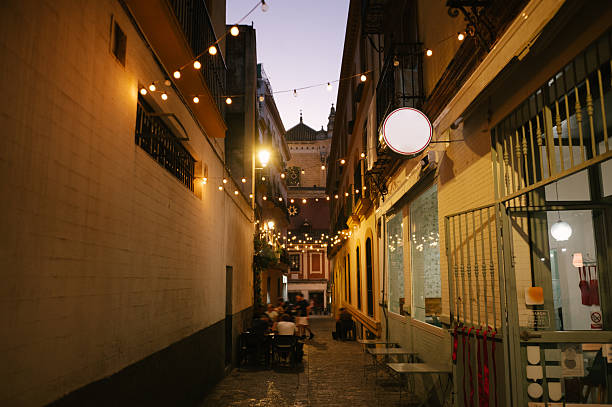 istock Street in Seville at night 2244752279
