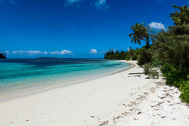 A beautiful white sand beach on the Isle of Pines (Île des Pins), New Caledonia