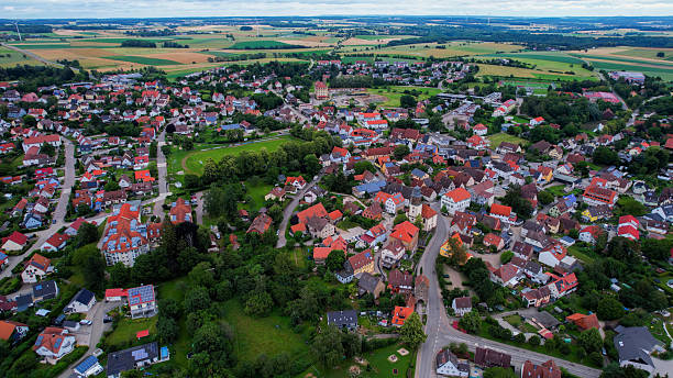 istock Aerial view around the city Gerabronn 2244754378
