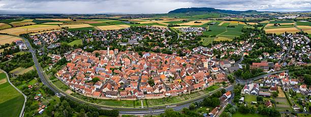 istock Aerial view around the city Mainbernheim 2244759821