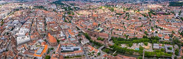 istock Aerial panorama view around the city Nuremberg in Springtime 2244763101