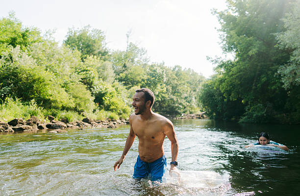 istock Refreshing in the river on a hot summer day 2244763839