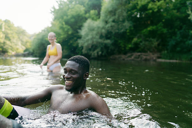 istock Refreshing in the river on a hot summer day 2244763865