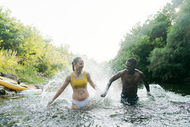 istock Refreshing in the river on a hot summer day 2244763868
