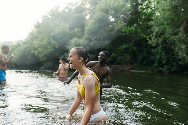 istock Refreshing in the river on a hot summer day 2244763876