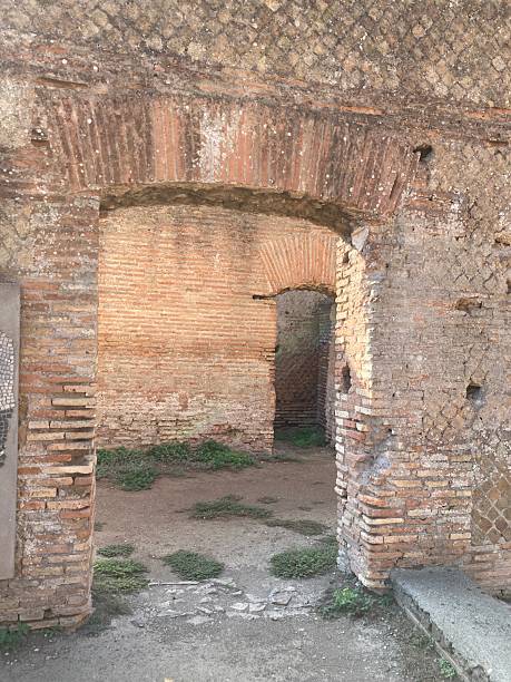 istock Rounded Stone Archway Baths of Caracalla, Italy 2244767265