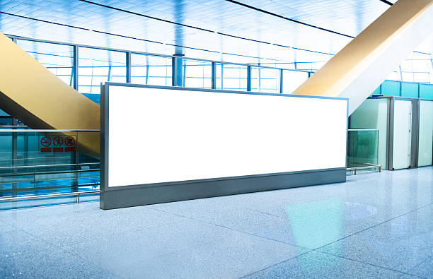 istock Large blank billboard in airport 2244775465