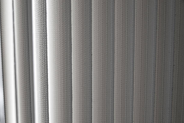 Brown and yellow curtains