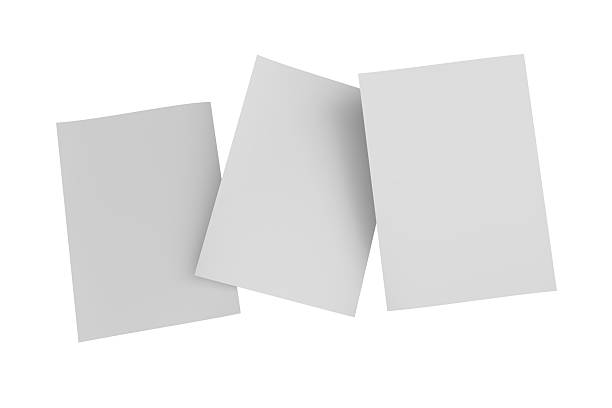 istock 3D realistic blank A4 format paper flyer mockup isolated. Sheet design template for presentation poster, newspaper, flyer, brochure, cover, magazine, card, paper note, postcard, letter or invitation 2244788873