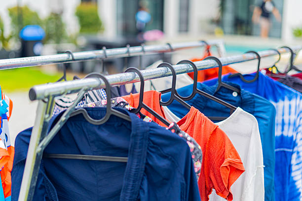 istock Clothesline in the front yard outdoors 2244788941