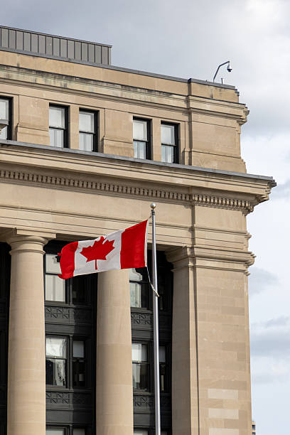 istock Senate of Canada building with Canadian flag. 2244790353